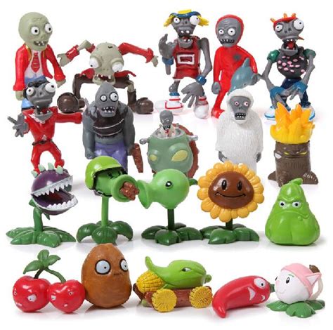 20pcs set plants vs zombies pvz collection figures toy 2 10 20 zombies