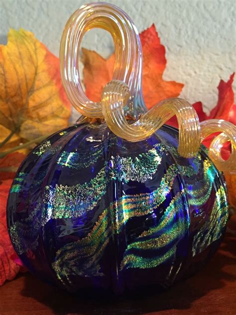 My Hansen hand-blown glass pumpkin, 2013. I picked this pumpkin at the