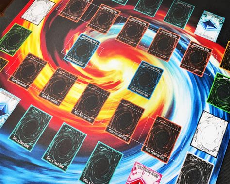 2 Player Yugioh Playmat With Custom Master Duel Field Card Etsy