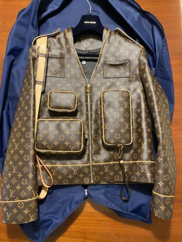 New Louis Vuitton Monogram Admiral Leather Jacket 1a5q6c Size 50 Virgil