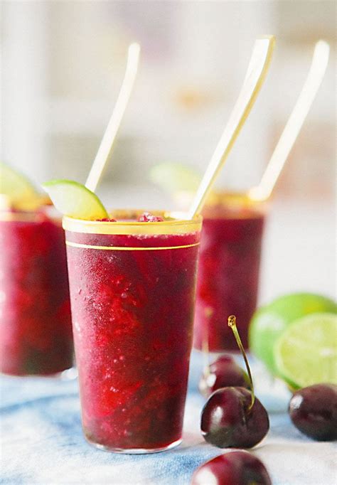 These drinks will be a hit with spirit sippers and teetotalers alike. cherry limeade slushie {alcoholic} | Recipe | Slushies ...