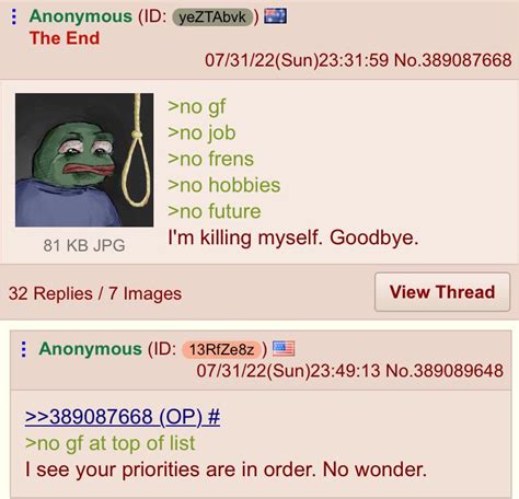 Anon Is Depressed R Greentext Greentext Stories Know Your Meme