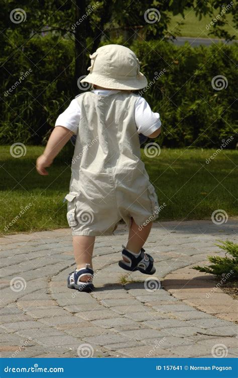 Baby Boy Walking Stock Image Image 157641