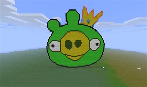 Minecraft Pixel Art Grid Angry Birds