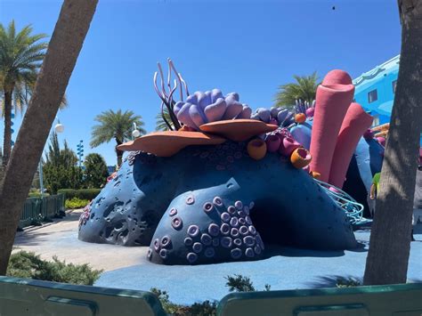 righteous reef playground and cozy cone pool at disney s art of animation resort closed for