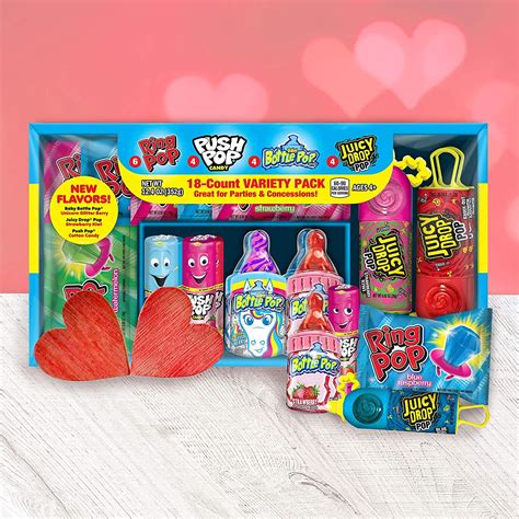 Buy Bazooka Candy Brands Lollipop Variety Pack W Assorted Flavors Of