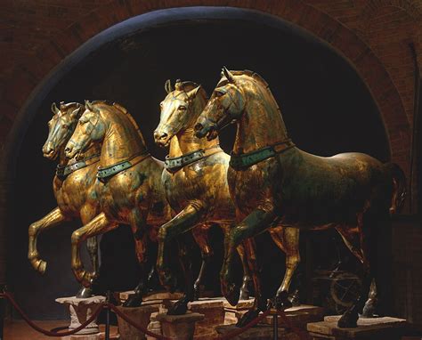 Horses Of Saint Mark Bronze Attributed To The Greek Sculptor Lysippos