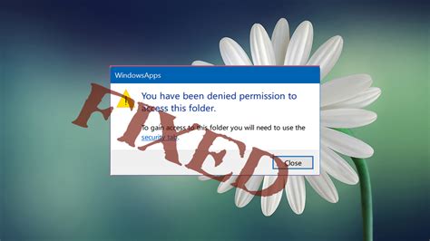 Fixed “you Have Been Denied Permission To Access This Folder” Error In