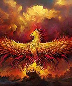 Fire Phoenix Paint By Numbers Numeral Paint Kit
