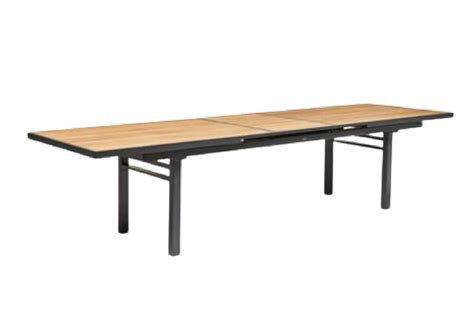 extendable outdoor dining table charcoal 280 340cm ping creations