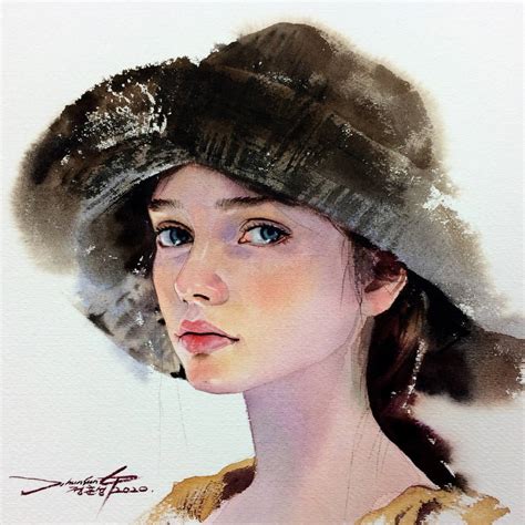 Watercolor Portrait Painting On Behance