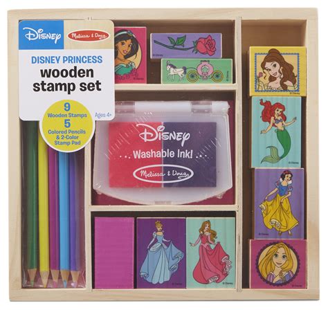 Melissa And Doug Disney Princess Wooden Stamp Set Shop Your Way Online
