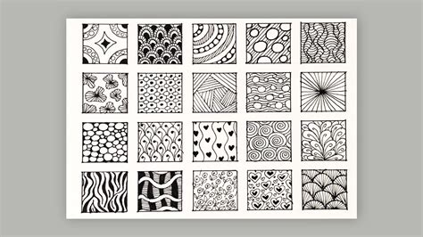 20 Easy Zentangle Patterns For Beginners 20 Zentangle Patterns Step