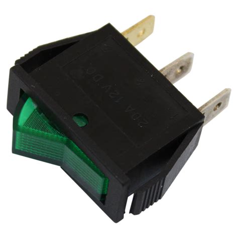 You might want to review the article on toggle switch wiring before proceeding. SPST ON/OFF Green Illuminated Rocker Switch