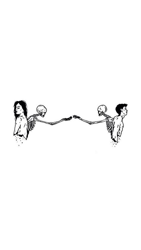 Turn on notifications for the cutest couples pics and vids! art sketch skeleton bones love couple goals cute wallpaper ...