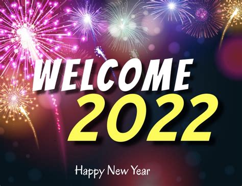 Welcome 2022 Template Postermywall