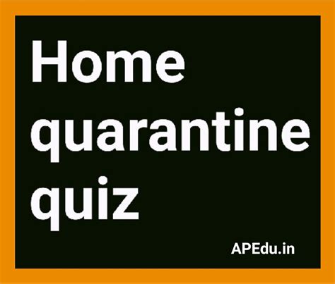 You Can Complete This Home Quarantine Quiz Enjoy Friends Apedu