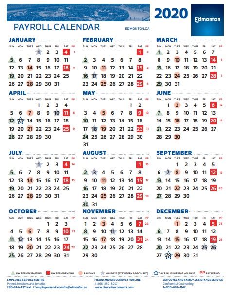 The year 2021 is a common year, with 365 days in total. Pay Period Calendar 2020 City Of Edmonton | 2021 Pay ...
