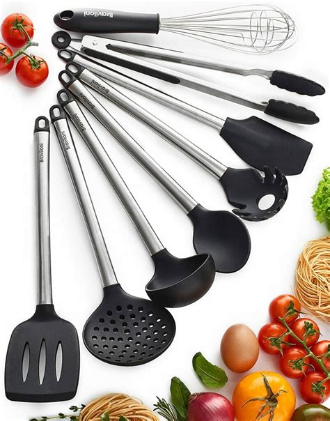 Cooking utensils, kitchen gadgets & measuring cups details. Kitchen Utensil Set - 8 Best Kitchen Utensils - Nonstick ...