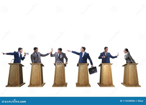 The Politicians Participating In Political Debate Stock Photo Image