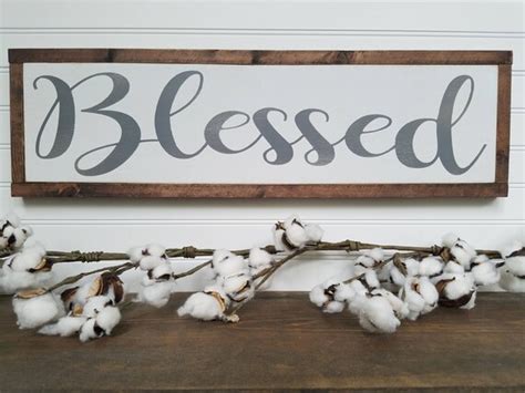 Blessed Sign Blessed Wood Sign Wood Signs Wooden Signs