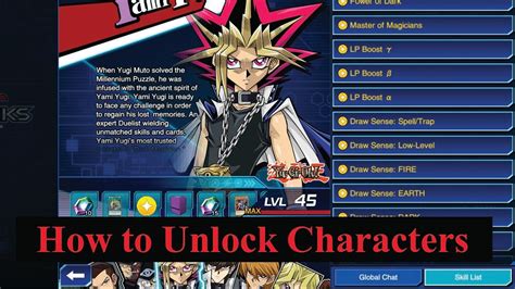 Yu Gi Oh Duel Links How To Unlock Characters Ep