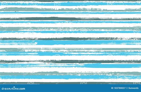 Watercolor Hand Drawn Grunge Stripes Vector Seamless Pattern Beautiful