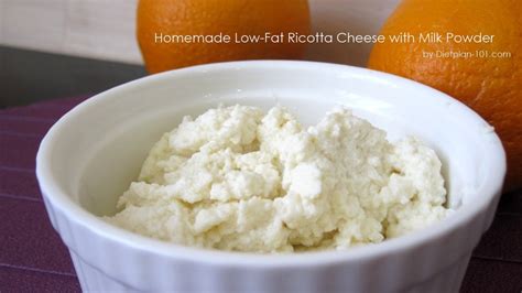Homemade Low Fat Ricotta Cheese With Milk Powder Dietplan