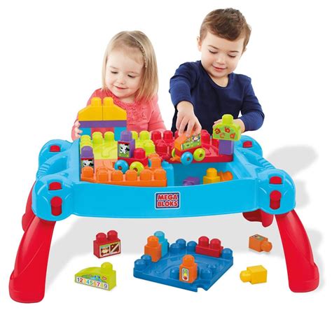 Mega Bloks Build N Learn Table Building Set Storage And Accessories
