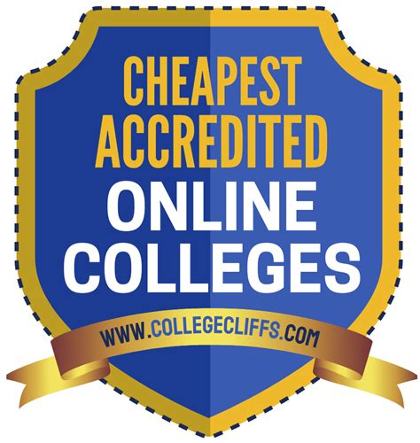 15 cheapest accredited online colleges college cliffs