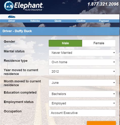 By requesting a quote online, elephant customers are eligible for up to a 12% premium reduction. Free Elephant Auto/Car Insurance Quote