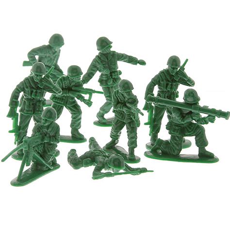 Green Army Men Toy Soldiers Set Of 40 Classic War Toys Retroplanet