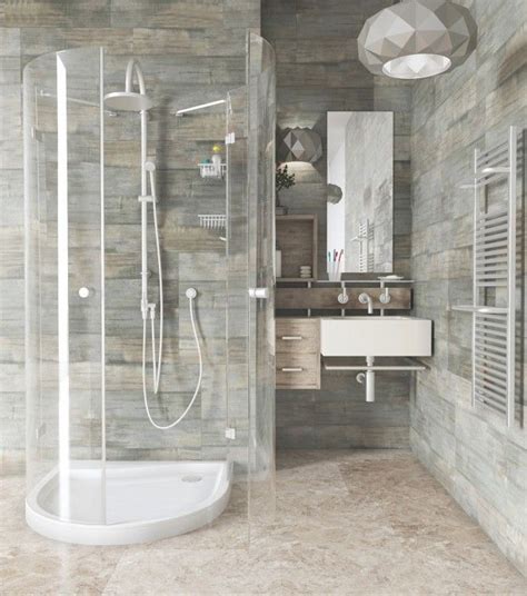 Plus, the continuation of the tile floor without a shower lip helps a lot. 75 best Walk in shower small bathroom images on Pinterest ...
