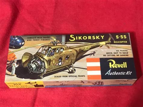 REVELL SIKORSKY S 55 Helicopter Kit A214 89 1955 1st Issue 2 54 95