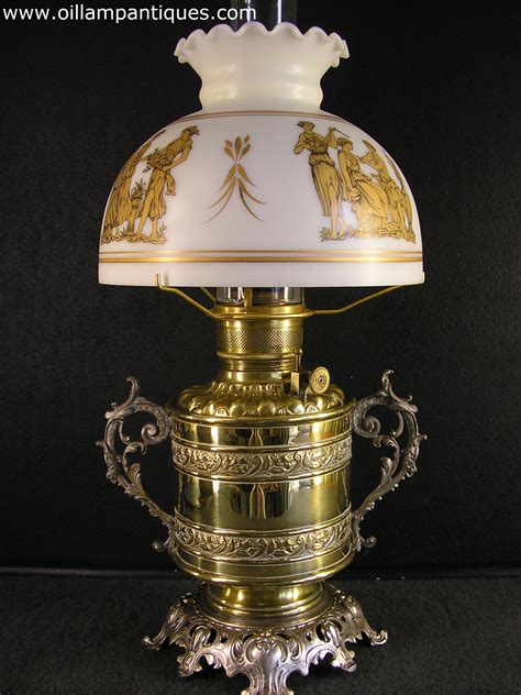 Brass Vase Oil Lamp Circa 1893 Oil Lamp Antiques