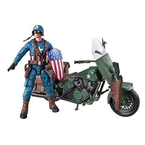 Marvel Legends Series 80th Anniversary Captain America With Motorcycle