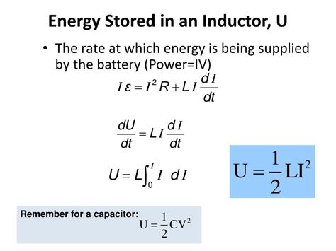 ☑ Energy Storage In Inductor