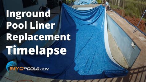 However, broken down into smaller steps, it's something you can tackle in a day. Inground Pool Liner Replacement Timelapse - YouTube