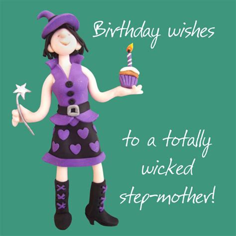Wicked Step Mother Birthday Greeting Card One Lump Or Two Cards Love Kates