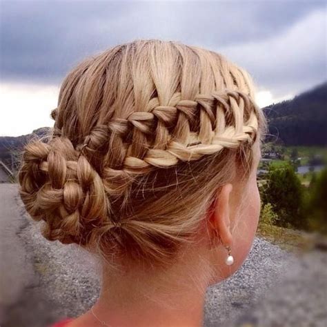 Crystal reed french braided updo. 20 Pretty Braided Updo Hairstyles - PoPular Haircuts