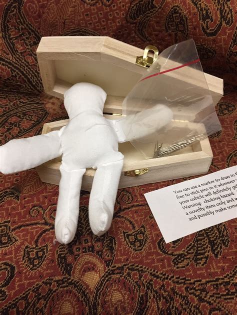 deluxe voodoo doll kit with coffin etsy