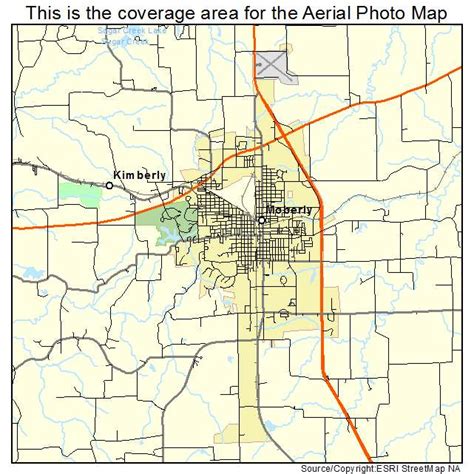 Aerial Photography Map Of Moberly Mo Missouri