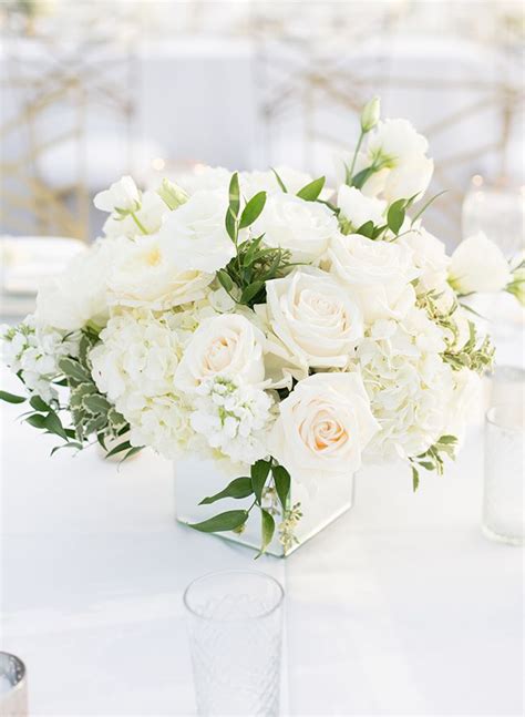 White Flower Arrangements Wedding Calista Bird