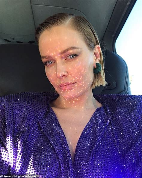 Lara Bingle Stuns As She Poses Up For Selfie In A Plunging Eighties