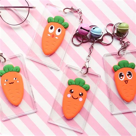 Take a look at our suggestions to find the best fit for you. Cute Carrot Transparent Card Holder Kawaii emoji Credit ID Card case Business Student card ...