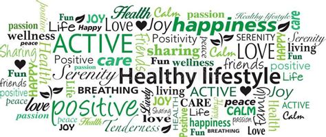 Healthy Lifestyle Word Cloud Collage Vector Stock Vector Word Cloud