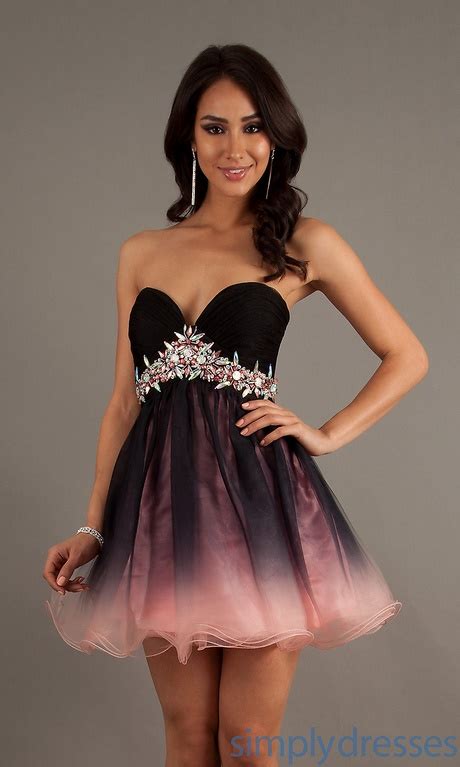 Pink And Black Prom Dresses