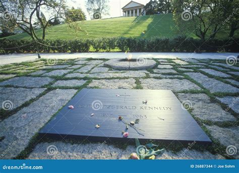 The Tomb of President John F. Kennedy Editorial Stock Image - Image of