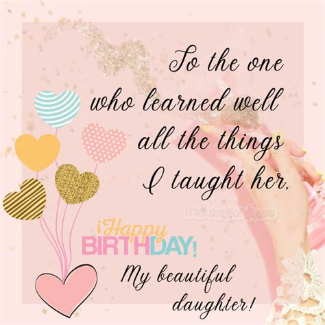55 Sweet And Happy Birthday Wishes For Daughter True Love Words