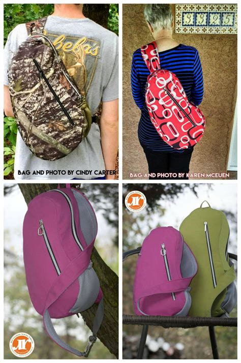 51 Designs Teardrop Backpack Crossbody Sewing Pattern Janelliora